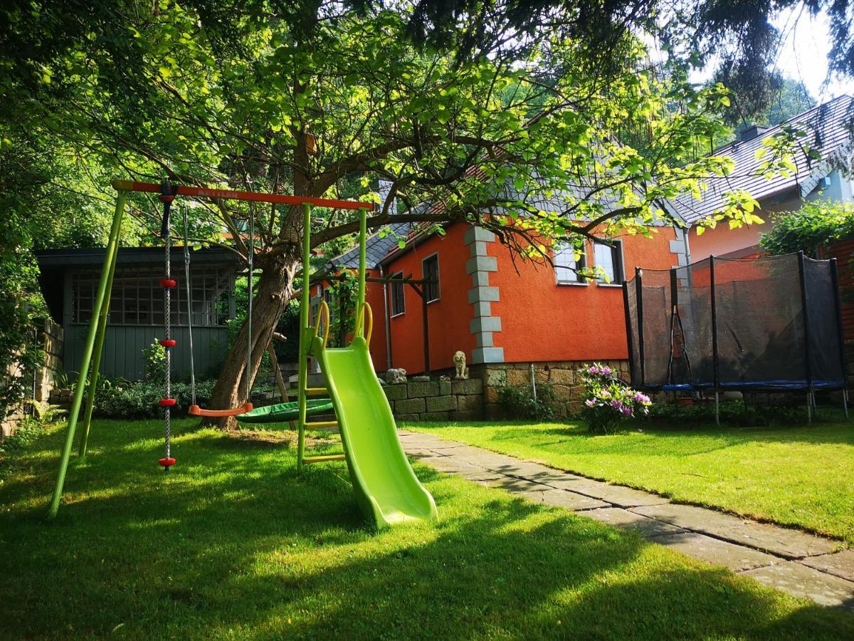 Ferienhaus Franz - An Der Elbe, Mit Grossem Garten Pirna Bagian luar foto