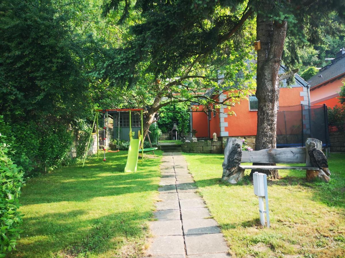 Ferienhaus Franz - An Der Elbe, Mit Grossem Garten Pirna Bagian luar foto